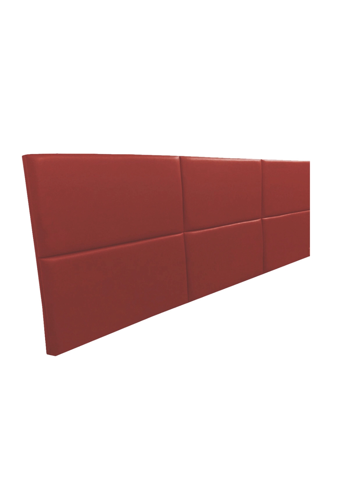 Cabeceira Estofada King 6 Blocos Não é Segredo Courvin Vermelho 195x60