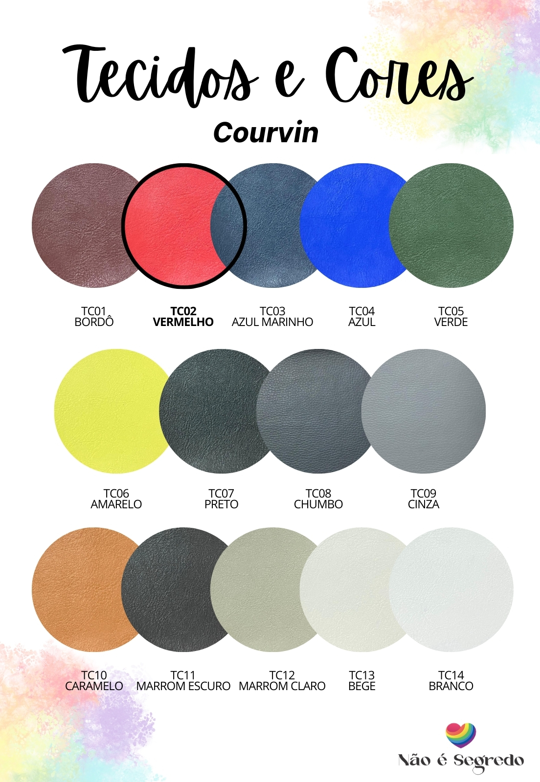 Cabeceira Estofada King 6 Blocos Não é Segredo Courvin Vermelho 195x60