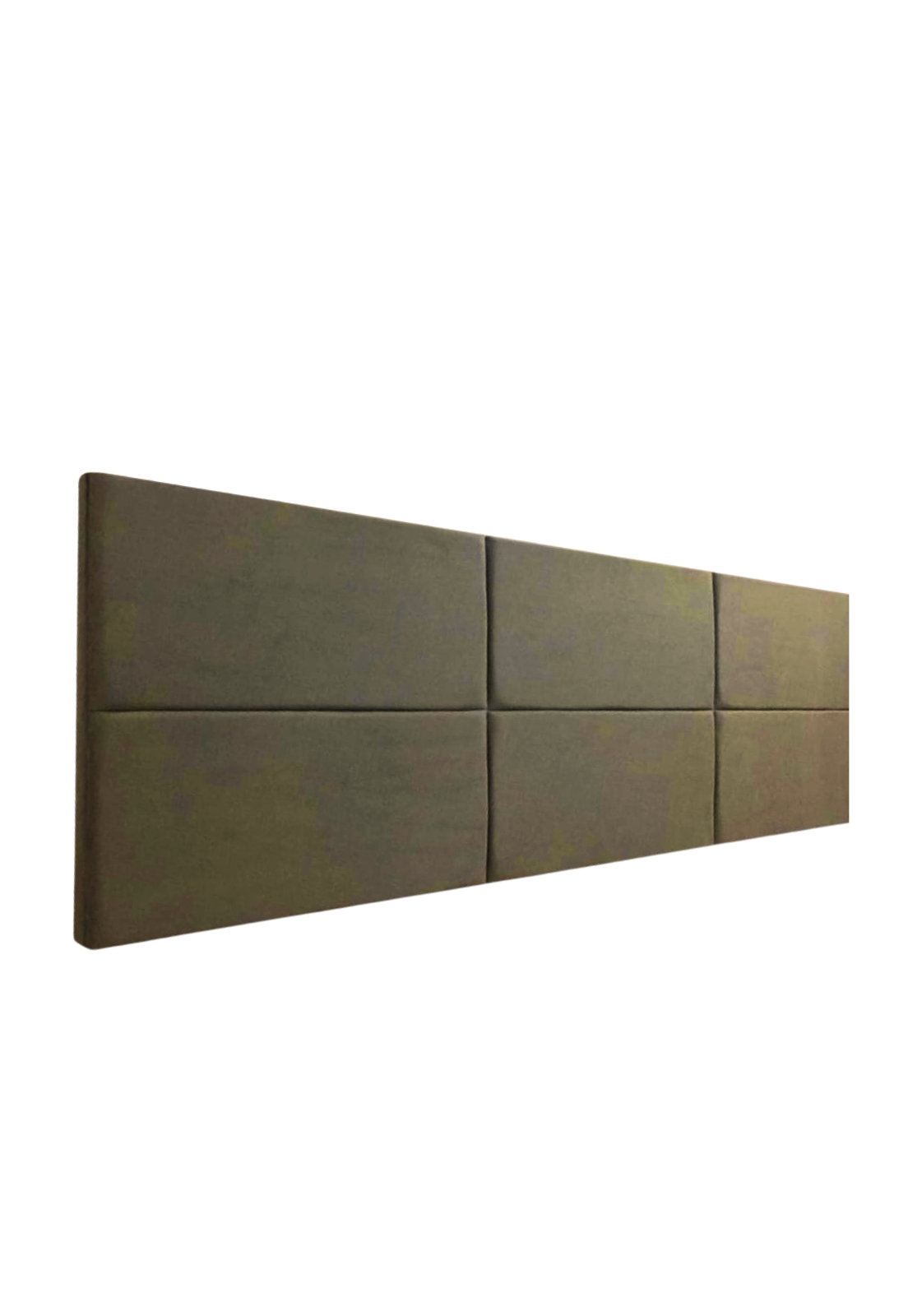 Cabeceira Estofada King 6 Blocos Não é Segredo Suede Liso Marrom Escuro 195x60