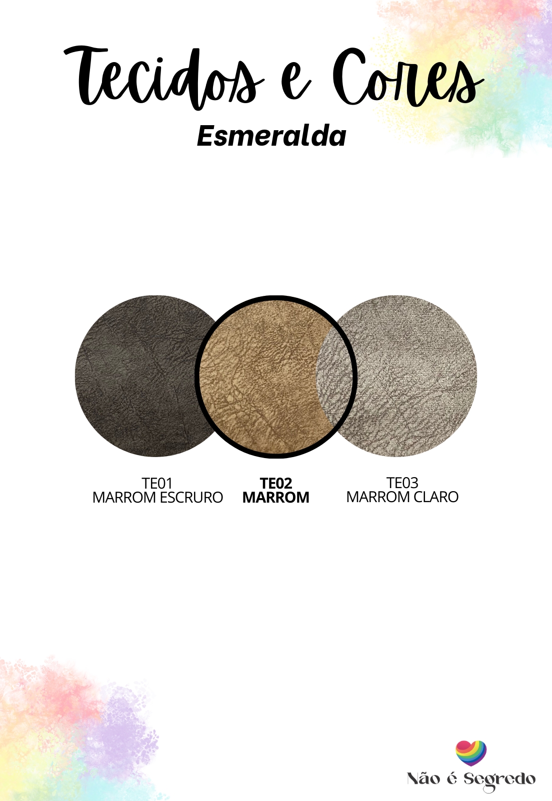 Cabeceira Estofada Queen 1 Bloco Não é Segredo Esmeralda Marrom 160x60