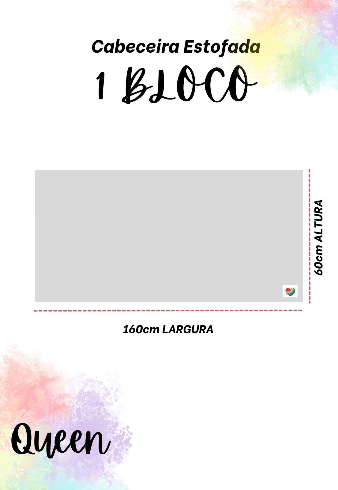 Cabeceira Estofada Queen 1 Bloco Não é Segredo Linho Cinza Claro 160x60