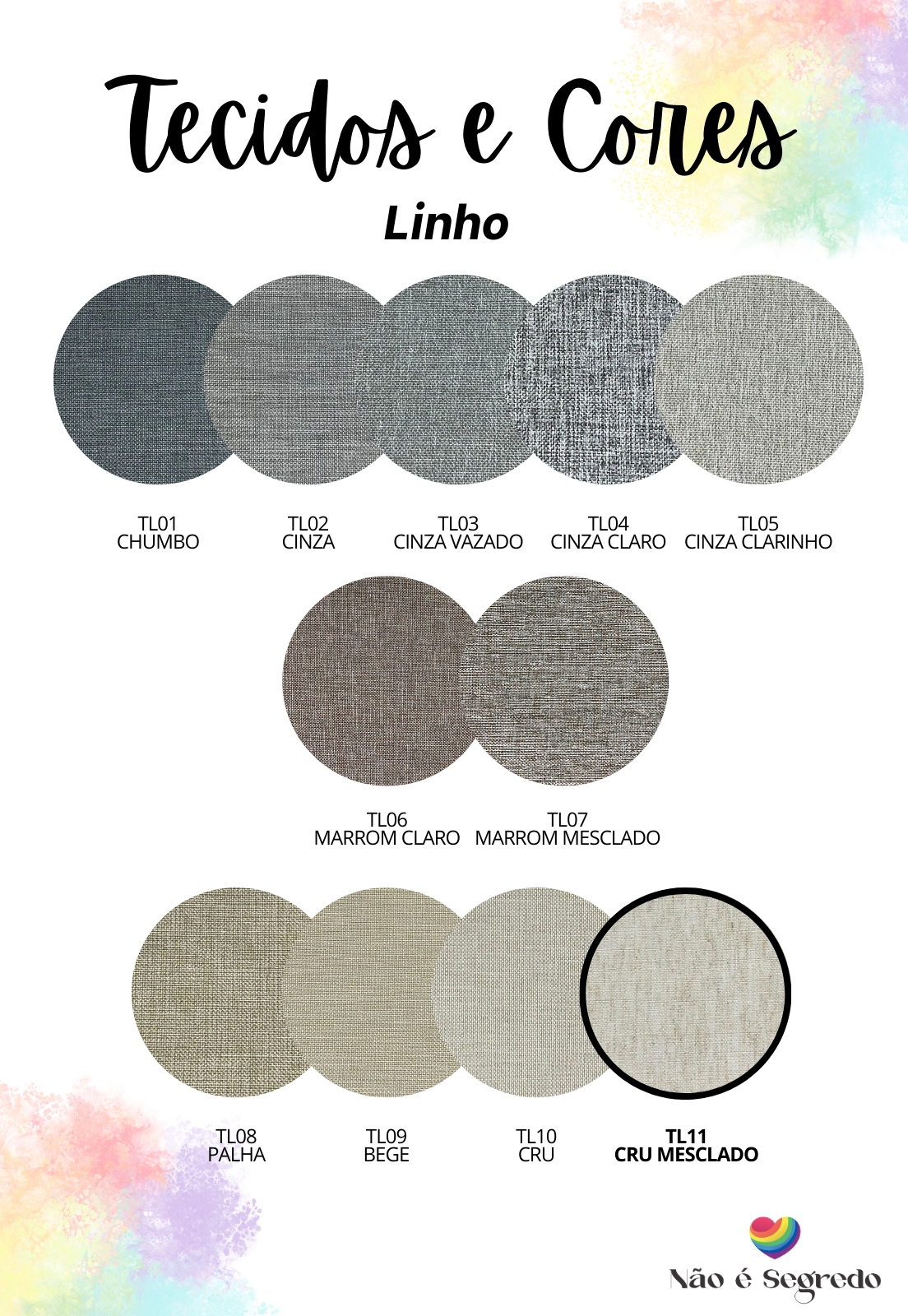 Cabeceira Estofada Queen 1 Bloco Não é Segredo Linho Cru Mesclado 160x60