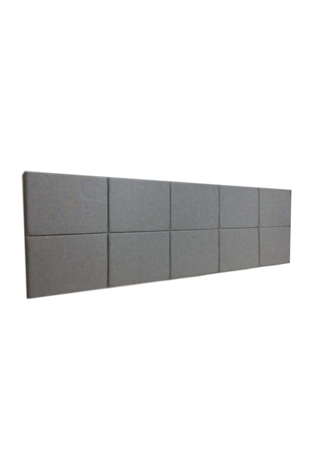Cabeceira Estofada Queen 10 Blocos Não é Segredo Linho Cinza 160x60