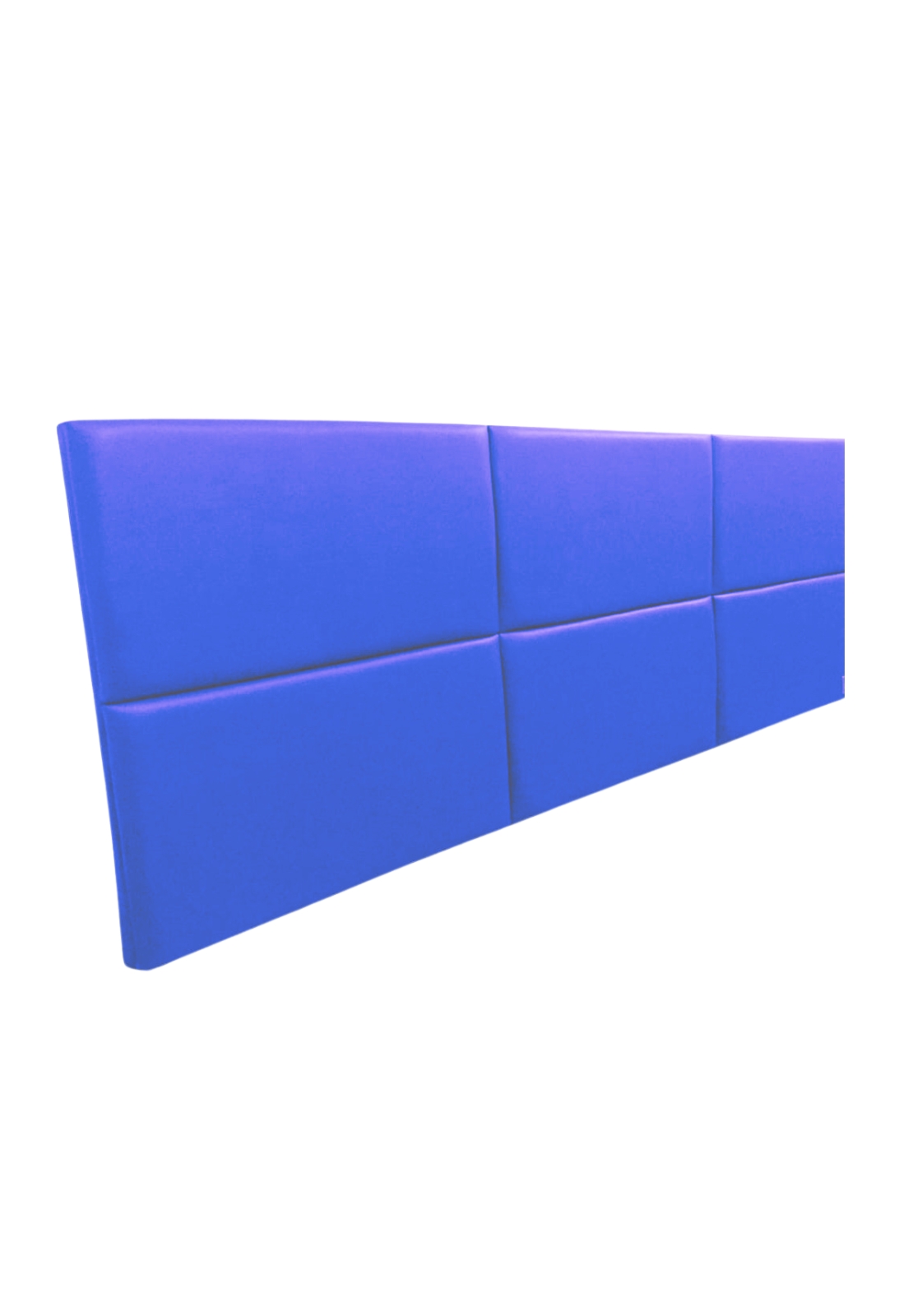 Cabeceira Estofada Queen 6 Blocos Não é Segredo Courvin Azul 160x60