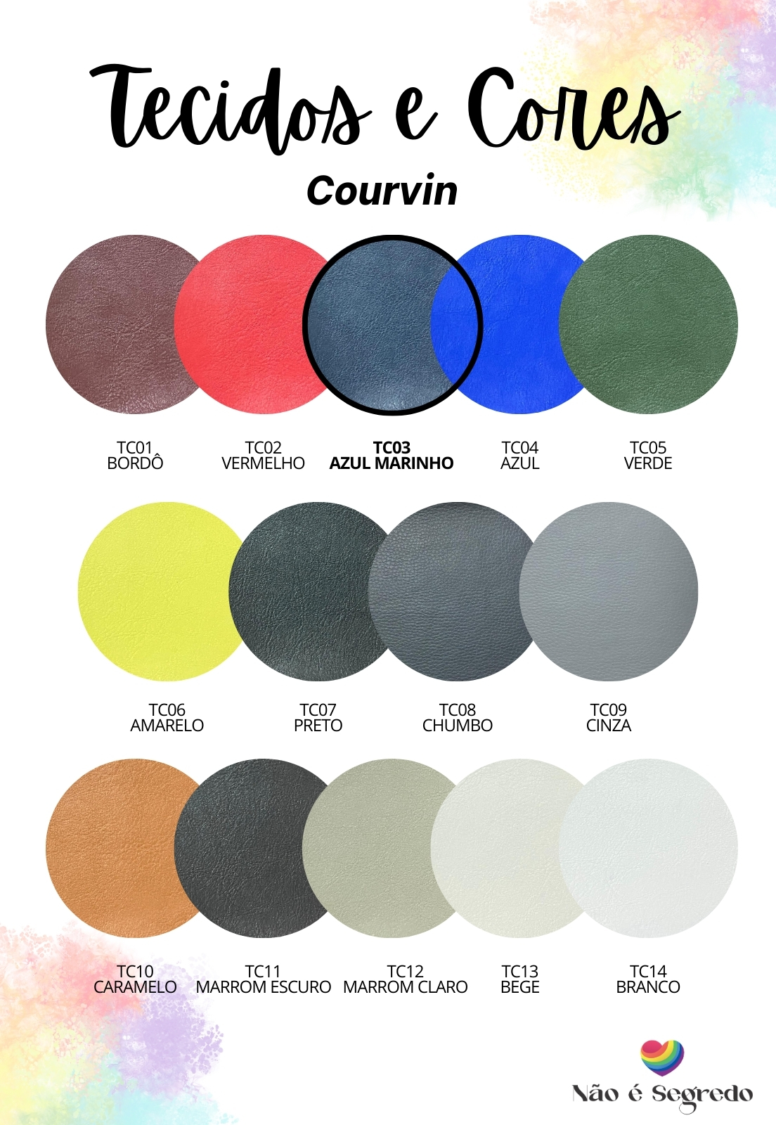 Cabeceira Estofada Queen 6 Blocos Não é Segredo Courvin Azul Marinho 160x60