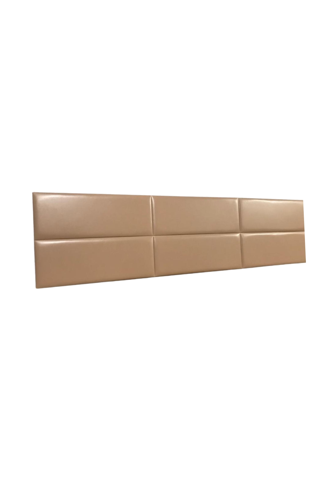 Cabeceira Estofada Queen 6 Blocos Não é Segredo Courvin Caramelo 160x60