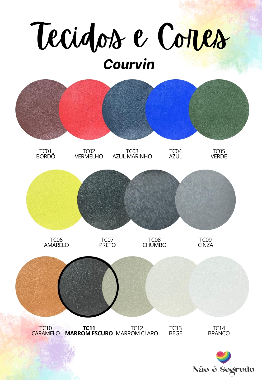 Cabeceira Estofada Queen 6 Blocos Não é Segredo Courvin Marrom Escuro 160x60