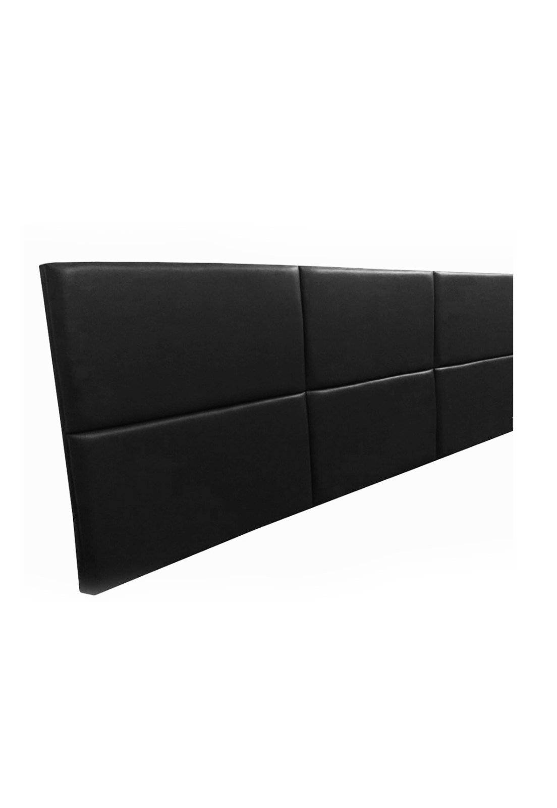 Cabeceira Estofada Queen 6 Blocos Não é Segredo Courvin Preto 160x60