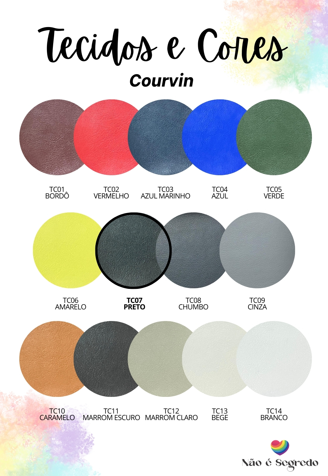 Cabeceira Estofada Queen 6 Blocos Não é Segredo Courvin Preto 160x60