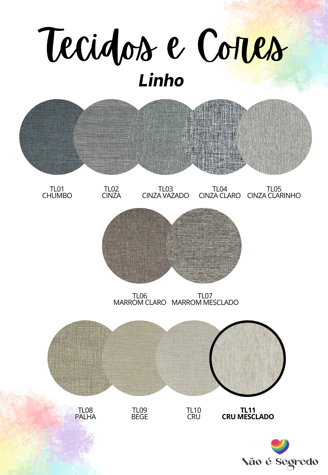Cabeceira Estofada Queen 6 Blocos Não é Segredo Linho Cru Mesclado 160x60