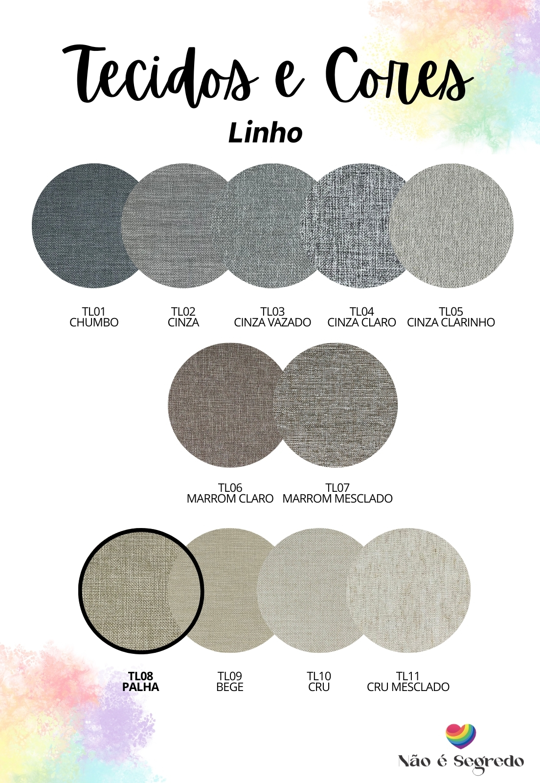 Cabeceira Estofada Queen 6 Blocos Não é Segredo Linho Palha 160x60