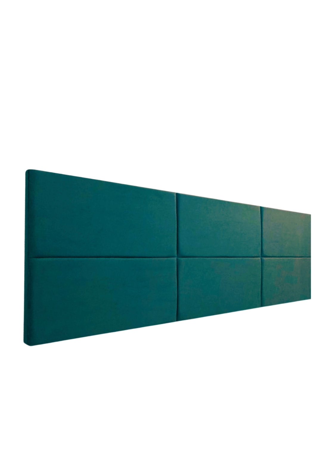Cabeceira Estofada Queen 6 Blocos Não é Segredo Suede Liso Verde 160x60