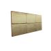Cabeceira Estofada Queen 6 Blocos Não é Segredo Veludo Cristal Bege 160x60