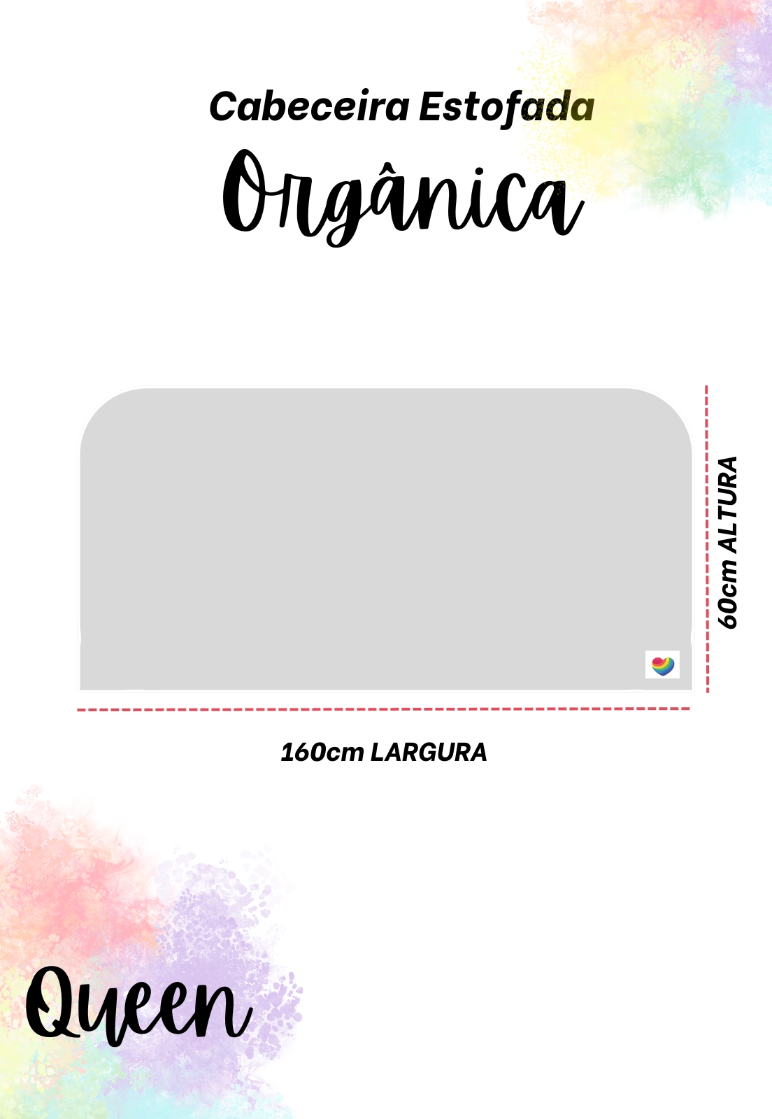 Cabeceira Estofada Queen Orgânica Não é Segredo Veludo Austin Marrom 160x60