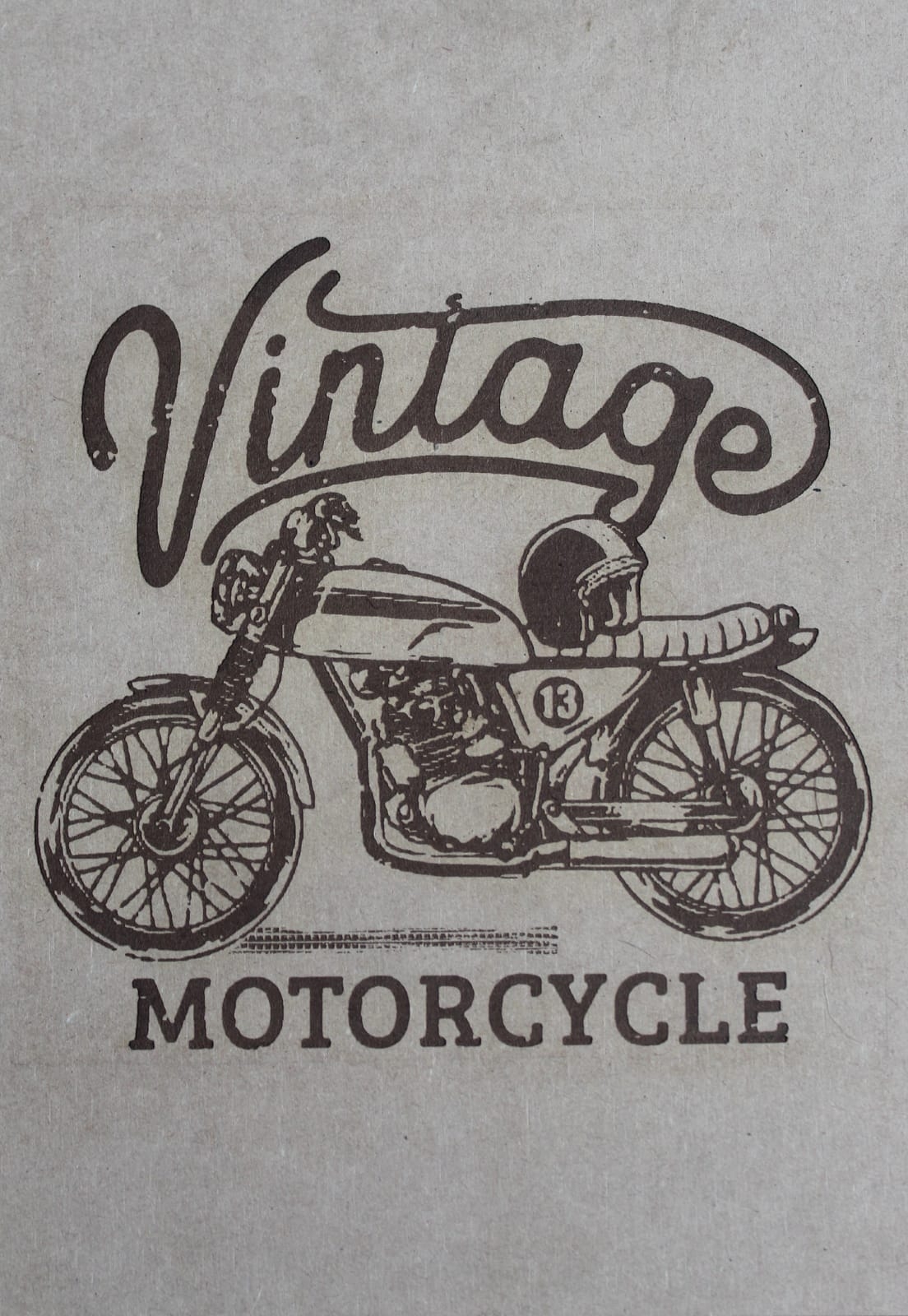 Placa Decorativa Adesiva Não é Segredo Moto MDF 30x40 NS0403