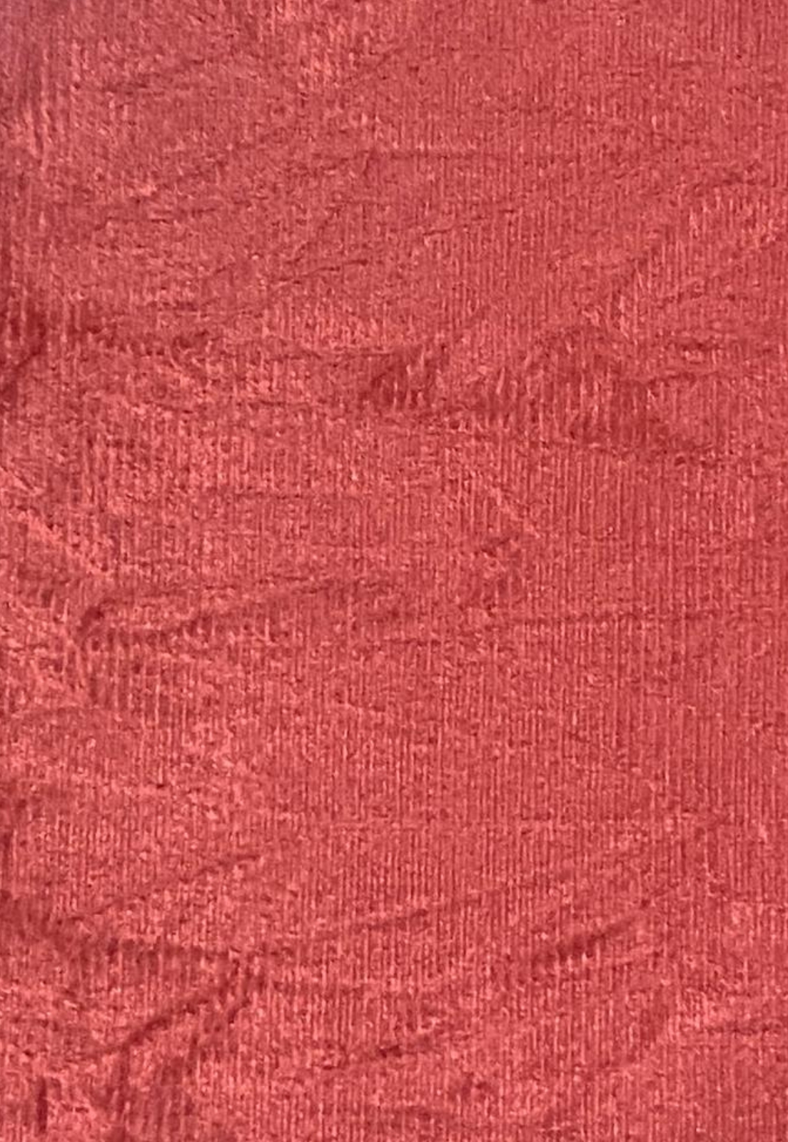 Puff Pé Palito Quadrado Não é Segredo Suede Amassado Vermelho 40x45