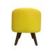 Puff Pé Palito Redondo Não é Segredo Courvin Amarelo 40x45