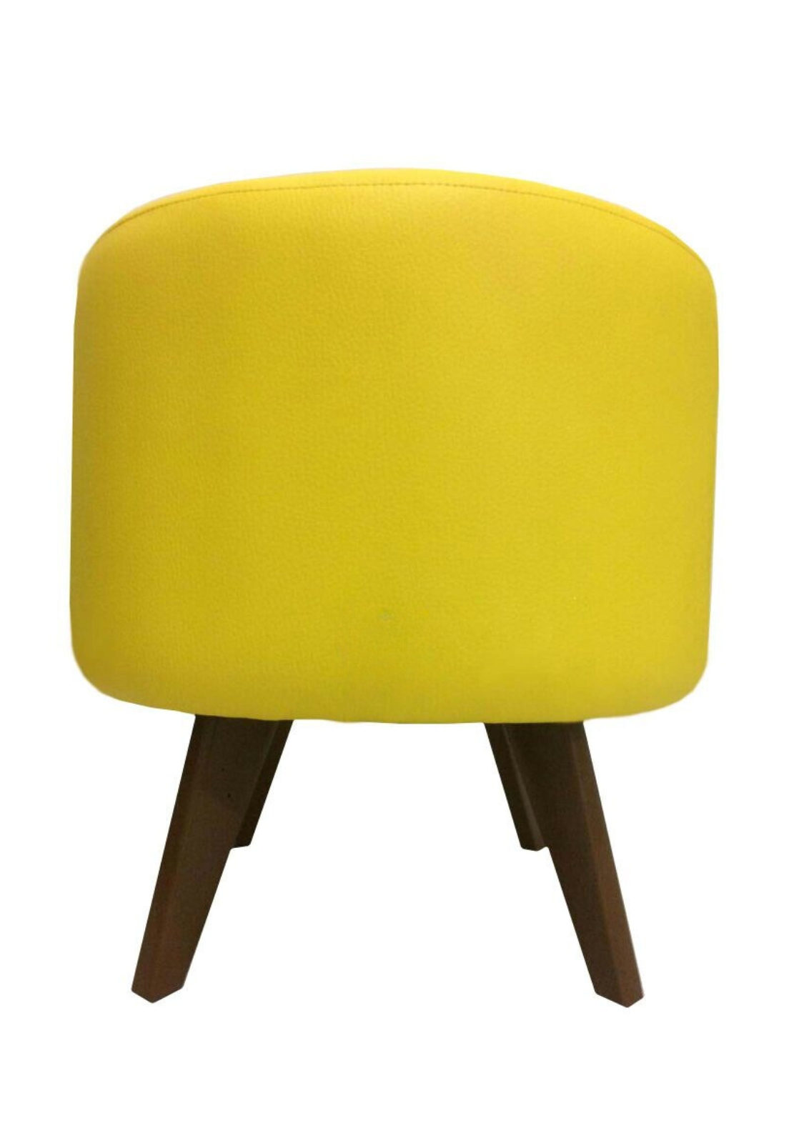 Puff Pé Palito Redondo Não é Segredo Courvin Amarelo 40x45
