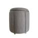 Puff Redondo Baú Não é Segredo Debrum Linho Cinza 40x45 NS0606