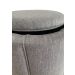 Puff Redondo Baú Não é Segredo Debrum Linho Cinza 40x45 NS0606