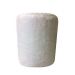 Puff Redondo Não é Segredo Astracan Pelúcia Branco Pé Fixo 40x45 NSPR07TA-F