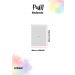 Puff Redondo Não é Segredo Astracan Pelúcia Branco Pé Fixo 40x45 NSPR07TA-F