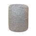 Puff Redondo Não é Segredo Astracan Pelúcia Cinza Pé Fixo 40x45 NSPR05TA-F