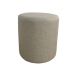 Puff Redondo Não é Segredo Linho Palha Pé Fixo 40x45 NSPR08L-F