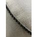 Puff Redondo Tachas Não é Segredo Linho Palha Pé Fixo 40x45 NSPRT08L-F