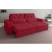 Sofá 3 Lugares Net Royale Assento Retrátil e Reclinável 2,00m (L) Vermelho – NETSOFAS