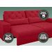 Sofá 3 Lugares Net Royale Assento Retrátil e Reclinável 2,00m (L) Vermelho – NETSOFAS