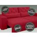 Sofá 4 Lugares Net Royale Assento Retrátil e Reclinável 2,30m (L) Vermelho – NETSOFAS