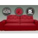 Sofá 5 Lugares Net Royale Assento Retrátil e Reclinável 2,50m (L)  Vermelho – NETSOFAS