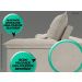 Sofá Bergamo 2,10m Assento Retrátil e Reclinável Velosuede Areia - NETSOFAS
