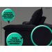 Sofá Bergamo 2,30m Assento Retrátil e Reclinável Velosuede Preto - NETSOFAS