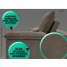 Sofá Bergamo 2,90m Assento Retrátil e Reclinável Velosuede Marrom - NETSOFAS