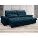 Sofá Bergamo 2,90m Assento Retrátil e Reclinável Velosuede Royal - NETSOFAS