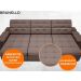 Sofá Brunello 2,30m Retrátil e Reclinável Velosuede Chocolate - NETSOFAS