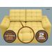 Sofá Confort  1,80m Assento Retrátil e Reclinável Velosuede Canário - NETSOFAS