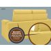 Sofá Confort  1,80m Assento Retrátil e Reclinável Velosuede Canário - NETSOFAS