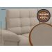 Sofá Confort  1,80m Assento Retrátil e Reclinável Velosuede Capuccino - NETSOFAS