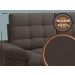 Sofá Confort  1,80m Assento Retrátil e Reclinável Velosuede Chocolate - NETSOFAS