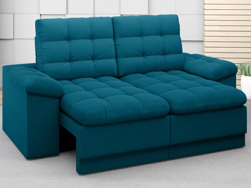 Sofá Confort  1,80m Assento Retrátil e Reclinável Velosuede Royal - NETSOFAS