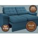 Sofá Confort  1,80m Assento Retrátil e Reclinável Velosuede Royal - NETSOFAS