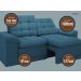 Sofá Confort  1,80m Assento Retrátil e Reclinável Velosuede Royal - NETSOFAS