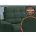 Sofá Confort  1,80m Assento Retrátil e Reclinável Velosuede Verde - NETSOFAS