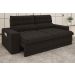 Sofá Daytona 2,00m Assento Retrátil e Reclinável Velosuede Chocolate - NETSOFAS