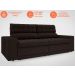 Sofá Daytona 2,00m Assento Retrátil e Reclinável Velosuede Chocolate - NETSOFAS