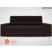 Sofá Daytona 2,00m Assento Retrátil e Reclinável Velosuede Chocolate - NETSOFAS