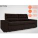 Sofá Daytona 2,00m Assento Retrátil e Reclinável Velosuede Chocolate - NETSOFAS